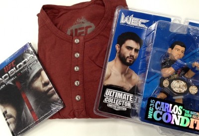 【クリスマス プレゼント】UFC長袖Tシャツ、DVD、フィギュアを各1名さまに