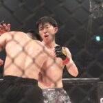 【POUNDSTORM01】開始早々からの打ち合いを制したのは海飛、ボディ攻めで鈴木崇矢にKO勝ち