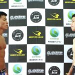 【Gladiator018】ノンタイトル戦で原口央と対戦、中川皓貴「僕に負けたら、サッとベルトを返上してくれ」