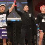 【DEEP114】右ローと右ストレートで自分の距離を保つ日比野、鹿志村の組みを潰して判定勝ち