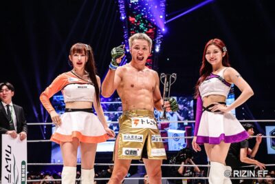 【SUPER RIZIN03】絶妙の空間支配と、出させない圧。久保優太が斎藤裕を三日月蹴りで沈める