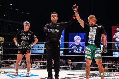 【SUPER RIZIN03】扇久保×神龍の因縁の一戦は、扇久保が接戦の末に判定勝利。試合後の握手はなし