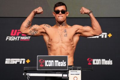 【UFC ESPN62】キャノニアーと対戦、カイオ・ボハーリョ「過度な減量はしない。明日は水を11L飲む」