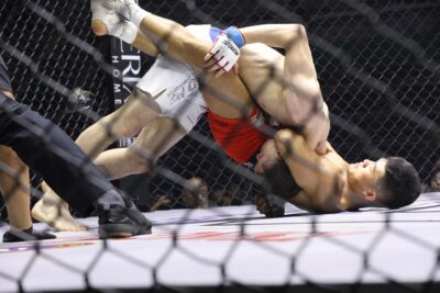 【Road FC69】キム・ヒョンウがギロチンからの三角絞めでペレイラに一本勝ち。63キロT準決勝に進出