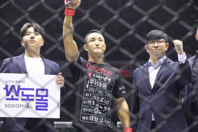 【Road FC69】ヤン・ジヨンが左ハイからの猛ラッシュでインデンコを秒殺。63キロT準決勝に勝ち進む