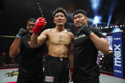 【Bellator CS2024#04】菊入が1年5カ月振りの試合で北米2連続KO勝利! 最終回にテラドを左ミドルで沈める