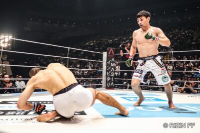 【RIZIN48】ダウトベックの強打がさく裂！左ストレート一撃で木下カラテを沈める