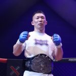 【Pancrase347】劣勢だった佐藤が3Rに押忍マンをパウンドアウト、新ウェルター級KOP王座に就く