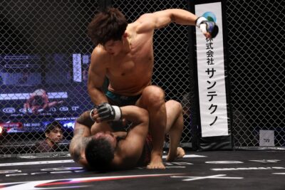 【HEAT55 x AFC34】チャン・ドンミンが引き込んだマツキをパウンドアウトし、対抗戦はAFCが先勝