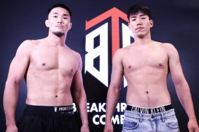 【Breaktrough Combat01】中川晧貴とMMAファイター同士のProgress。中原由貴「冒険しようかと」