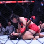 【UFN248】1・2R劣勢のミンが最終回に右ハイキック一撃でシャオカンをKO。RTU女子ストロー級を制す