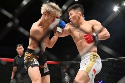 【Pancrase349】中田大貴が左フック→右ストレートで石田陸也を1RKO「来年タイトルを獲る」