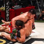 【RIZIN LANDMARK10】スダリオがグラウンドのヒジで加藤の額を切り裂き、ドクターストップに追い込む