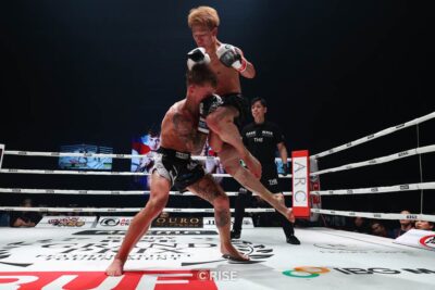 【GLORY×RISE】麻火佑太郎が飛びヒザでヤン・カッファに逆転KO勝利。65kgTのリザーバーに