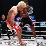 【GLORY×RISE】トリンダーデが原口健飛を右フック一撃で粉砕。一回戦唯一のKO勝利で準決勝へ