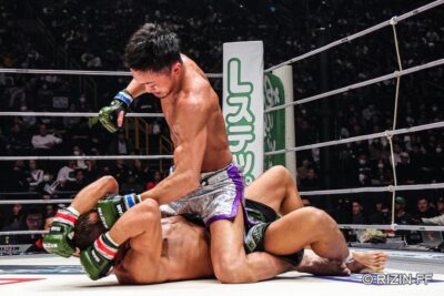 【RIZIN DECADE】首相撲式のTD＆ポジショニングで勝った梅野が大雅とのMMA戦に判定勝利