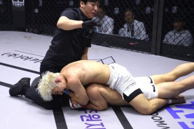 【Road FC72】蹴りで間合いを取り、TDから一気のRNCでチョ・ジュンゴンがイ・ギルスから一本勝ち