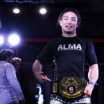 【Breakthrough Combat03】竹内稔を破りフェザー級王者に。須藤拓真「あの三角は足関の一部」