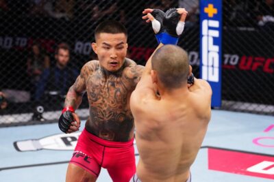【Road to UFC S04 Ep02】カイウェンがドンヒョンに逆転TKO勝利。準決勝で中村京一郎と激突 【Road to UFC S04 Ep02】カイウェンがドンヒョンに逆転TKO勝利。準決勝で中村京一郎と激突