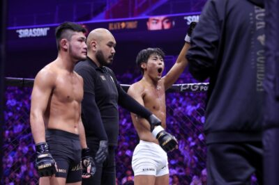 【Black Combat14】これは珍しい、3Rとも僅差で延長なし。パン・ソンヒョクが新フェザー級王者に 【Black Combat14】これは珍しい、3Rとも僅差で延長なし。パン・ソンヒョクが新フェザー級王者に