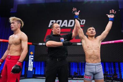 【Road to UFC S04 Ep04】初回はバックを制した井村塁だったが、ヴァンの右からパウンドでTKO負け 【Road to UFC S04 Ep04】初回はバックを制した井村塁だったが、ヴァンの右からパウンドでTKO負け