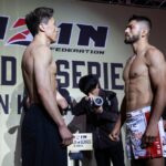 【RIZIN WS01】韓国大会、計量終了。赤コーナー=地元キ・ウォンビン×青コーナー=ライト級王者サトシ
