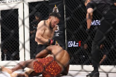 【MGL-1FC22】左フックでダウンを奪ったダギースレン、2RにTDにも成功してRNCでバチスタに一本勝ち 【MGL-1FC22】左フックでダウンを奪ったダギースレン、2RにTDにも成功してRNCでバチスタに一本勝ち