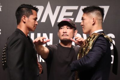 【ONE173】スーパーボン×野杁、ログログ×マレキンの再戦が決定。会見には若松、武尊、与座も出席 【ONE173】スーパーボン×野杁、ログログ×マレキンの再戦が決定。会見には若松、武尊、与座も出席