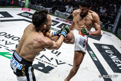 【RIZIN LANDMARK11】どうなるフェザー級。ノジモフが前蹴りで新居をKOし、萩原京平戦を要求 【RIZIN LANDMARK11】どうなるフェザー級。ノジモフが前蹴りで新居をKOし、萩原京平戦を要求