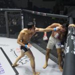 【Road FC73】終了直前の逆転KO。ダウンを奪われたユン・テヨンがパク・シウォンを削って倒す