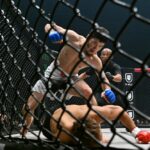 【Pancrase355】フェザー級転向も打撃の威力は変わらず。ウルルがISAOを跳びヒザ→右フックで沈める