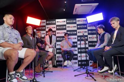 【SUPER RIZIN04】芦田×直樹、大雅×栗秋、貴賢神×稲田が決定。榊原CEOは大会の火付け役を期待 【SUPER RIZIN04】芦田×直樹、大雅×栗秋、貴賢神×稲田が決定。榊原CEOは大会の火付け役を期待
