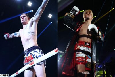 【RISE】展望 65キロ世界戦。長期戦に強いコリンズ×キレとタイミングの原口、鍵を握る前半~中盤戦 【RISE】展望 65キロ世界戦。長期戦に強いコリンズ×キレとタイミングの原口、鍵を握る前半~中盤戦