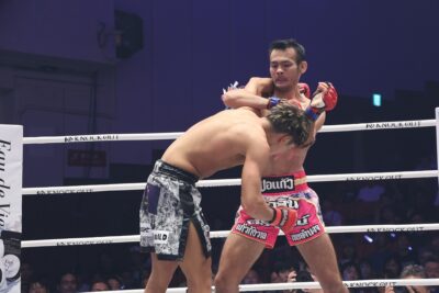 【KNOCK OUT56】“スーパーレックに勝った男”ゲーオガンワーンが軍司泰斗をヒジ→ヒザ蹴りでKO