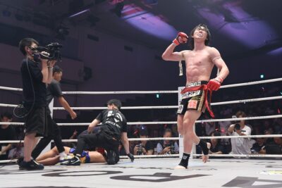 【KNOCK OUT56】古村匡平の強打がさく裂!ランバーの愛弟子=プンルアンを3Rに左フック一撃で粉砕 【KNOCK OUT56】古村匡平の強打がさく裂!ランバーの愛弟子=プンルアンを3Rに左フック一撃で粉砕