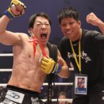 【KNOCK OUT56】ふくやーまん、細かいステップからの右一発で木村亮彦をマットに沈める