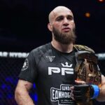 【PFL WT2025#08】2Rの右が勝負を決めた?! ハイブラエフが5Rに肩固めを極めピネドを下し、ライト級制す