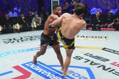 【PFL WT2025#10】打撃&レスリングの融合を見せた両者。ダイロンが右でメレディスを沈めてTKO勝利 【PFL WT2025#10】打撃&レスリングの融合を見せた両者。ダイロンが右でメレディスを沈めてTKO勝利
