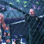【LFA215】今宵もエルボー炸裂。ヴィスコンジが左ヒジでマカーテの右目を腫れ上がらせてTKO勝ち