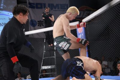 【DEEP Tokyo Impact2025#04】海飛、カウンターの右フック→サッカーボールキックでジャッキー狂をKO 【DEEP Tokyo Impact2025#04】海飛、カウンターの右フック→サッカーボールキックでジャッキー狂をKO