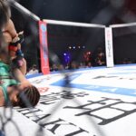 【DEEP JEWELS50】月井の蹴り上げがSAAYAの顔面を直撃。SAAYAが続行不能→月井が失格