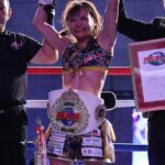 【HEAT57】MISAKIが3Rに右ストレートでダウンを奪って判定勝利、ISKA世界王座を戴冠