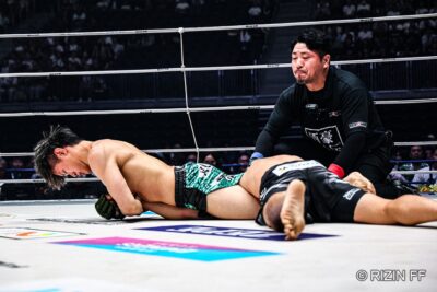 【RIZIN51】大和哲也のMMA初陣、組みに対応できず――奥山貴大の腕十字で完敗