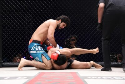 【Pancrase357】昼の部に続きタジキスタン勢が完勝。サルドロフがTD→パウンドで平田を仕留める