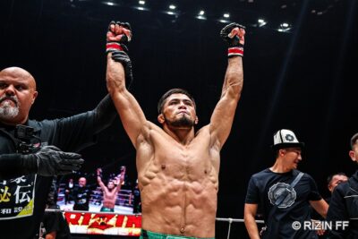 【RIZIN51】衝撃の秒殺KO防衛!! シェイドゥラエフがコレスニックを右で倒し、ヒジ→パウンドアウト