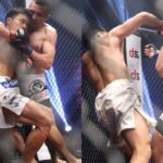 【Lemino Shooto01】バックコントロールを切りながらの右! 山内がRTUからの再起戦でソウザをKO