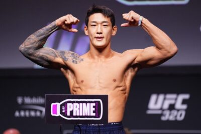 【UFC320】初戦38秒KOのユ・ジュサンがオクタゴン二戦目へ。「試合が難しくなるとは思っていないです」