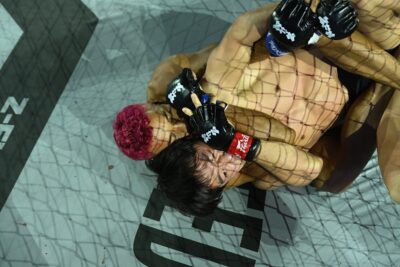 【ZFN03】速攻TDからフィニッシュへ。チェ・ソンヒョクをRNCで絞め落としたエクソンがタイトル戦を希望