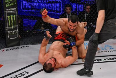 【LFA223】ATT所属アゼルバイジャン×キルクリフ所属ウズベク。前者ハサノフがファジロフをカットでTKO