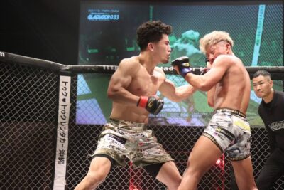 【Gladiator033】左が冴えわたる南。ルキヤをパウンドアウトし「このベルトを引っ提げて世界で戦います」